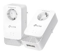 TP-Link Kit CPL G.hn2400 PG2400P – 2+2 ports Gigabit, prise intégrée, Multi‑TV, compatible box