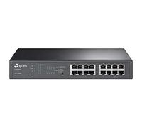 TP-Link PoE Switch 16-Port Gigabit, 8 802.3af/at PoE+ Ports up to 30 W for Each PoE Port and 150 W for All PoE Ports, Metal Casing, IGMP Snooping, Port Mirroring, VLAN (TL-SG1016PE)