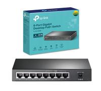 TP-Link PoE Switch 8-Port Gigabit, 4 PoE+ Ports up to 30 W For Each PoE Port and