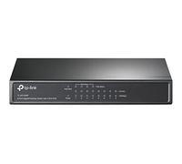 TP-Link PoE Switch 8-Port Gigabit, 4 PoE+ Ports up to 30 W for Each PoE Port and 64 W for All PoE Ports, Metal Casing, Plug and Play, Ideal for IP Surveillance and Access Point(TL-SG1008P)