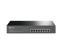 TP-Link TL-SG1008MP Non-géré Gigabit Ethernet (10/100/1000) Connexion Ethernet, supportant l'alimentation via ce port (PoE) 1U Noir