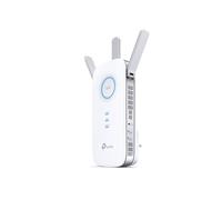 TP-Link RE550 Répéteur WiFi AC1300 Bi-bande, 802.11a/b/g/n/ac, 1 Port Ethernet Gigabit, 3 Antennes Externes, WPS, Blanc, CE/RoHS