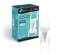 TP-Link RE815XE AXE5400Mbps Tri-Band Mesh WiFi 6E Amplificateur Internet Booster, amplificateur de portée Hotspot avec 1 port Gigabit, canaux 160 MHz, mode point d'accès intégré, itinérance