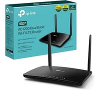 TP-Link Routeur Archer MR550 4G+ Cat6 jusqu'à 300 Mbps, Wi-FI AC1200 Bi Bande, Port Gigabit LAN/WAN, MU-MIMO, comptabilte avec Toutes Nano SIM, jusqu'à 64 appareils, TP-Link OneMesh