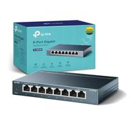 TP-Link Switch Ethernet SG108 8 ports Gigabit RJ45 IGMP Snooping Métallique Bleu