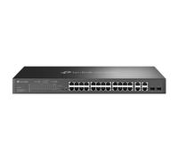 TP-Link Smart PoE Switch T1500-28PCT - Commutateur - 24 x 10/100 (PoE) + 2 x SFP + 4 x 10/100/1000 - Montable sur rack - PoE