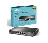 TP-Link Switch 2.5 Gigabit 5 Ports, Boitier Métal, Silencieux sans Ventilateur, Plug-and-Play, Protection à Vie, 100/1000/2500Mbps pour PC, NAS, Serveur, Console de Jeu, Vidéo 4K/8K, TL-SG105-M2