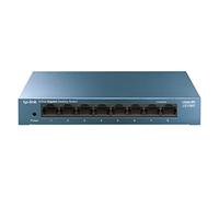 TP-Link Switch Ethernet Gigabit 8 Ports RJ45, Boîtier Métal Bleu, LS108G | Ports 10/100/1000 Mbps, Plug & Play, Compatible avec PC TV Imprimante Caméra Routeur, Idéal pour les PME/Bureaux/Télétravail