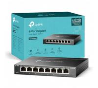 TP-Link Switch Ethernet Gigabit Manageable 8 Ports RJ45, TL-SG608E | Boîtier Métal, Plug & Play, Compatible avec PC TV Imprimante Caméra Routeur, Idéal pour les PME/Bureaux/Télétravail