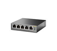 TP-Link Commutateur Ethernet Omada DS105GP V1 – 5 ports Gigabit, non géré, PoE+ 65 W – Noir