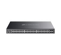 TP-Link Omada SG3452XMPP commutateur réseau Géré L2+ Gigabit Ethernet (10/100/1000) Connexion Ethernet, supportant l'alimentation via ce port (PoE) 1U Noir