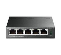 TP-Link Switch PoE (TL-SG105PE) 5 Ports Gigabit, 4 Ports PoE-, 65W pour Tous Les Ports PoE, Boitier Métal, Gestion Intelligente, pour créer Un réseau de Surveillance Polyvalent et fiable