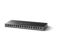 TP-Link TL-SG116P commutateur réseau Non-géré Gigabit Ethernet (10/100/1000) Connexion Ethernet, supportant l'alimentation via ce port (PoE) Noir