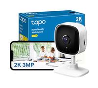TP-Link Tapo 2K Indoor Security Camera, Baby Monitor, Dog Camera/Motion Detection, 2-Way Audio,3MP, Night Vision, Cloud &SD Card Storage, Works with Alexa & Google Home, No Hub Required (Tapo C110)