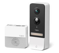 Tapo Sonnette sans fil D230S1 – Caméra 2K, Vision nocturne couleur, IP64, Batterie, PIR, Hub inclus