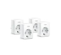 TP-Link Tapo P100(4-PACK) : Lot de 4 Prises Intelligentes Wi-Fi/Bluetooth, 2300W, 220-240V, 2.4GHz, Android/iOS, Polycarbonate (PC), 72.5x51.5x37.5mm