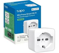 TP-Link Tapo P125M Matter Smart Italian Energy Monitoring Socket, Smart Plug WiFi Intelligent, Compatible avec Alexa et Google Home, Voix et Télécommande, Préréglage Temps