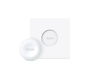 TP-Link Tapo S200D Variateur intelligent externe sans fil 86x86mm, contrôle boutons/rotatif, fréquence 886-922 MHz, alimentation pile CR2032, blanc, 0-40°C