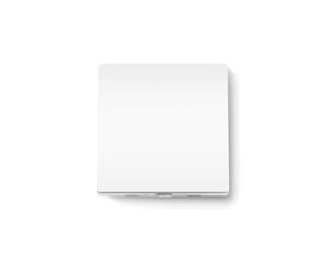 TP-Link Tapo S210 Interrupteur d'éclairage sans fil Blanc 868MHz, montage mural, 1 bouton programmable, alimentation par pile AAA (x2), 250V 4A 600W