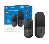 TP-Link Tapo Serrure de porte intelligente, pêne dormant | Entrée sans clé, reconnaissance d'empreintes digitales, clavier tactile et surveillance intégrée à l'application avec accès programmé |