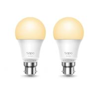 TP-Link Tapo Smart Bulb, Smart Wi-Fi LED Light, B22, 8.7W, Energy saving, Works with Amazon Alexa and Google Home, Dimmable Soft Warm White, No Hub Required - Tapo L510B(2-pack)[Energy Class F]