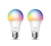 TP-Link Tapo Smart Bulb, Smart WiFi LED Light, E27, 8.7W, Works with Amazon Alexa(Echo and Echo Dot), Google Home, Colour-Changeable, No Hub Required - Tapo L530E(2-pack)[Energy Class F]