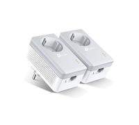 TP-Link TL-PA4010P KIT V5 : Adaptateur CPL 600 Mbit/s, Port Fast Ethernet, HomePlug AV, AES 128-bit, portée 300m, Plug & Play, Compatible Windows/Linux/macOS