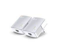 TP-Link TL-PA411KIT : Kit de 2 adaptateurs CPL AV500 500 Mbit/s, Fast Ethernet, portée 300m, chiffrement AES 128-bit, QoS, compatible Windows/macOS/Linux