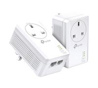 TP-Link TL-PA7027P V1 Starter Kit - Kit d'adaptation pour courant porteur commutateur 2 ports - 1GbE, HomePlug AV (HPAV), HomePlug AV (HPAV) 2.0, IEEE 1901 - Branchement mural