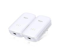 TP-Link TL-PA8010 KIT CPL 1200 Mbps avec 1 Port Ethernet Gigabit, Kit de 2 - Solution idéale pour profiter du service Multi-TV à la maison Blanc
