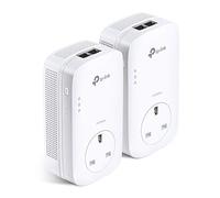 TP-Link TL-PA9020PKIT 2-Port Gigabit Passthrough Powerline Starter Kit, Data Transfer Speed Up to 2000 Mbps, Ideal for HD Video Streaming and Online Gaming, No Configuration Required, UK Plug