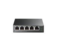 TP-Link TL-SF1005LP Switch Fast Ethernet 5 Ports RJ-45 10/100 Non-Géré, PoE 4 Ports, Budget PoE 41W, 1Gbps, IEEE 802.3af/i/u/x, Boîtier Noir