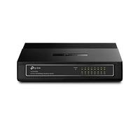 TP-Link TL-SF1016D 16-Port 10/100 Mbps Desktop Ethernet Switch/Hub, Ethernet Splitter, Plug & Play, no Configuration Required, Black