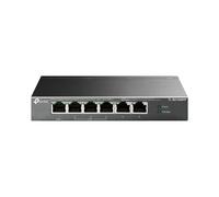 TP-Link TL-SG1006PP : Switch Non-Géré 6 Ports Gigabit Ethernet RJ-45, PoE 64W, 12 Gbit/s, QoS, IEEE 802.3bt, Montage Mural, Sans Ventilateur, Gris