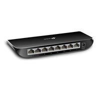 TP-Link TL-SG1008D Switch Ethernet Gigabit 8 ports 10/100/1000 Mbps - Idéal partage de connexion et mise en réseau pour les petites entreprises et les bureaux domestiques , Noir