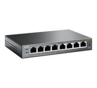 TP-Link TL-SG108PE Géré L2 Gigabit Ethernet (10/100/1000) Connexion Ethernet, supportant l'alimentation via ce port (PoE) Noir