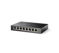 TP-Link TL-SG108S-V1 Commutateur Non-géré 8 Ports Gigabit Ethernet 10/100/1000, QoS, 16 Gbit/s, 4000 MAC, IEEE 802.3x, Montage Mural, Noir