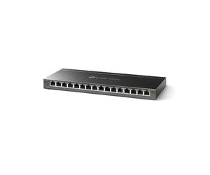 TP-Link TL-SG116E-V1 Switch Non-Géré L2 16 Ports Gigabit Ethernet RJ-45 10/100/1000, 32 Gbit/s, VLAN, QoS, Boîtier Métal Noir
