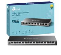 TP-Link TL-SG116P Commutateur non géré Gigabit Ethernet (10/100/1000) Alimentation via Ethernet (PoE) Noir