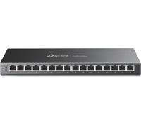 TP-Link TL-SG116P commutateur réseau Non-géré Gigabit Ethernet (10/100/1000) Connexion Ethernet, supportant l'alimentation via ce port (PoE) Noir