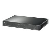 TP-Link TL-SG1210MPE V2 - Commutateur - intelligent - 8 x 10/100/1000 (PoE+) + 1 x 10/100/1000 + 1 x combinaison Gigabit SFP/RJ-45 - fixation murale - PoE+ (123 W)