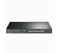 JetStream TL-SG1218MP - V1 - commutateur - 16 x 10/100/1000 (PoE+) + 2 x 10/100/1000 + 2 x SFP Gigabit combiné - Montable sur rack - PoE+ (250 W)