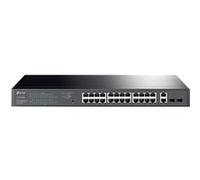 TP-Link TL-SG1428PE - Commutateur - intelligent - 24 x 10/100/1000 (PoE+) + 2 x 10/100/1000 - Montable sur rack - PoE+ (250 W) - CA 100 - 240 V G