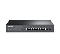 TP-Link TL-SG2210MP JetStream 10-Port Gigabit Smart Switch with 8-Port PoE+, 2 SFP slots (150 W, Rackmount), Black