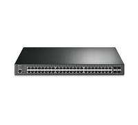 TP-Link Omada SG3452P commutateur réseau Géré L2/L3 Gigabit Ethernet (10/100/1000) Connexion Ethernet, supportant l'alimentation via ce port (PoE) 1U Noir