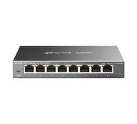 TP-Link TL-SG608E Switch Ethernet Gigabit 8 Ports Gigabit Hub RJ45, Switch Manageable, Boitier Métal, Plug-and-Play, Durable et Silencieux