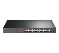 TP-Link TL-SL1226P commutateur réseau Non-géré Gigabit Ethernet (10/100/1000) Connexion Ethernet, supportant l'alimentation via ce port (PoE) 1U Gris