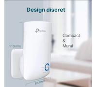 TP-Link Répéteur de portée Wi-Fi TL-WA850RE 11N 300 Mbps