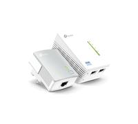 TP-Link TL-WPA4220 Kit CPL WiFi 600 Mbps - Pack 2 Adaptateurs, 3 ports Fast Ethernet RJ-45, WiFi 4 (802.11n), HomePlug AV, portée 300m