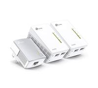 TP-Link TL-WPA4220 TKIT 2-Port Powerline Adapter WiFi Starter Kit, Range Extender, Broadband/WiFi Extender, WiFi Booster/Hotspot, No Configuration Required, UK Plug